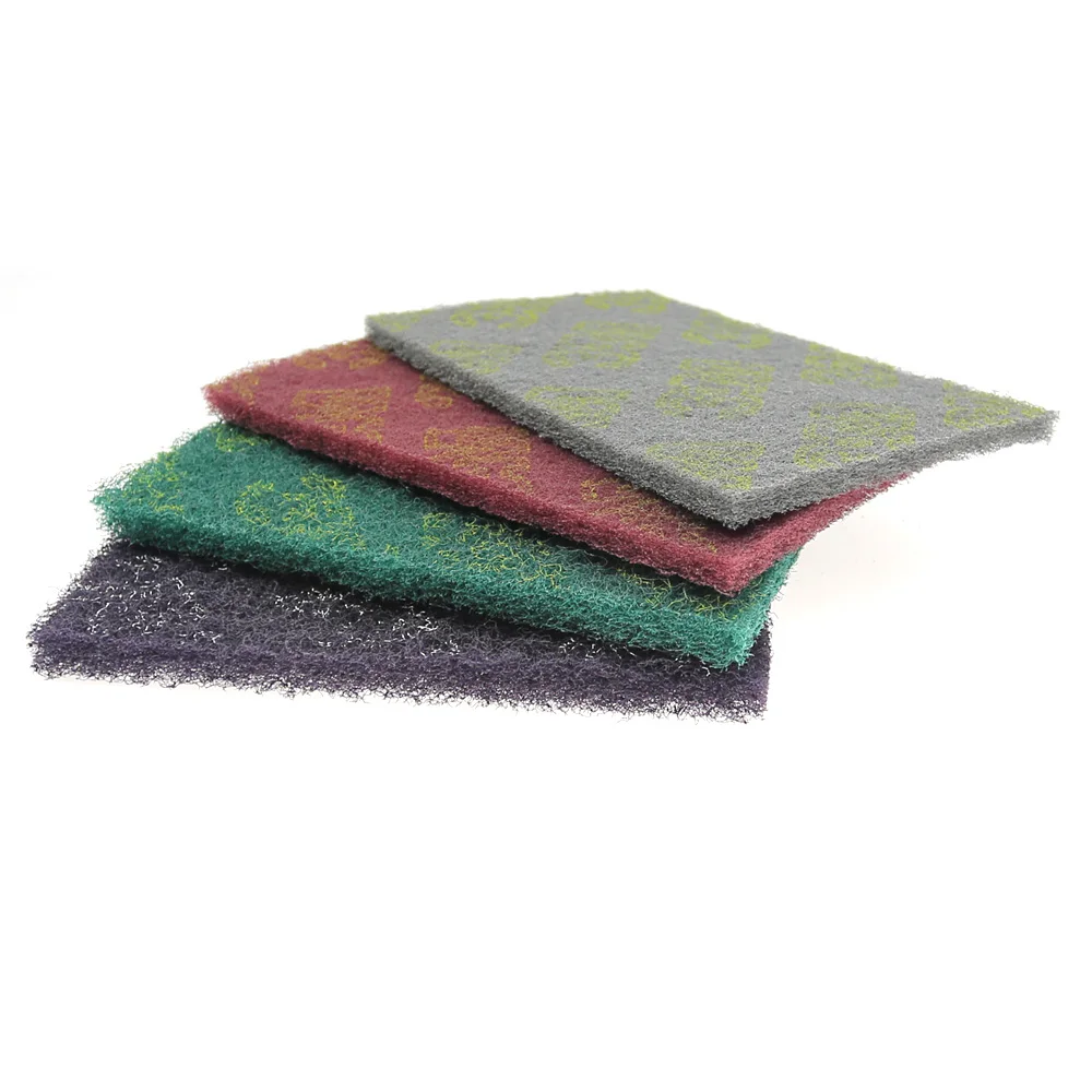 4 pcs Very Coarse to Fine Non-woven Cleaning Pads for Kitchen Hardware
