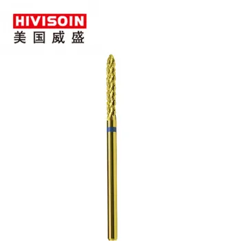 

Gold Cross Cut - Standard (6355.023) -Tungsten Carbide Burs - HIVISOIN Carbide Nail Drill Bit&Dental Burs
