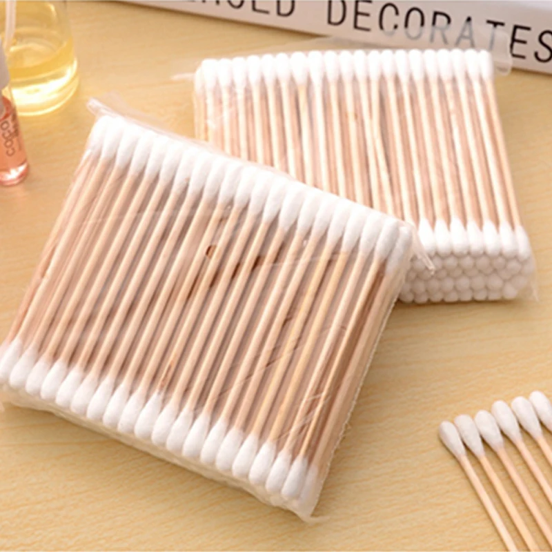 

100pcs/Pack Bamboo Cotton Buds Cotton Swabs Medical Ear Cleaning Wood Sticks Makeup Health Tools Tampons Cotonete