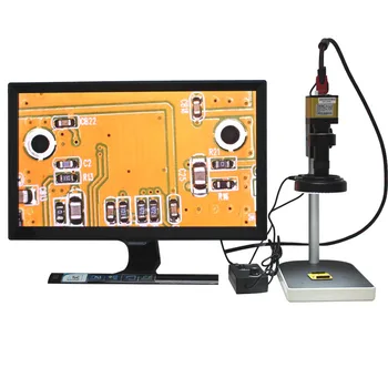 

High-speed 60 industrial microscope camera HDMI interface 1080P+Adjustable light LED lights+stand holder+130X C mount lens