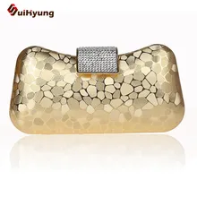 Free Shipping Women Hard Box Day Clutch Fashion Stone Pattern PVC Wedding Handbag Purse Diamond Evening Bag Shoulder With Chain