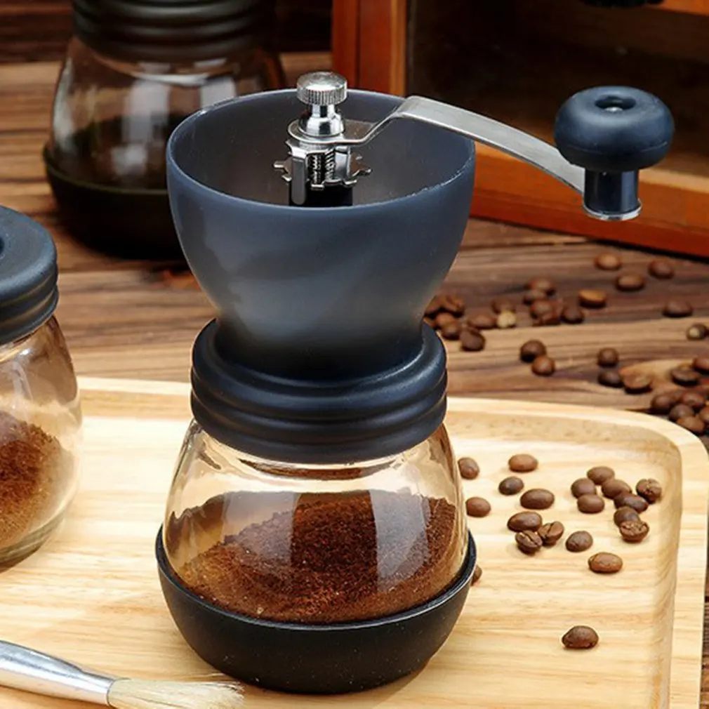 Washable Manual Coffee Grinder Retro Style Coffee Bean Mill Grinding Ferris Wheel Design Hand Coffee Vintage Maker