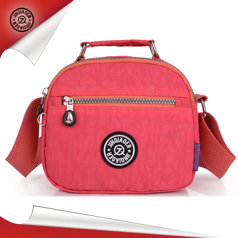 

JINQIAOER Brand Color Printing New Design Leisure Messenger Bag Shoulder Bag Nylon Women Handbag Mochilas Mujer 2288