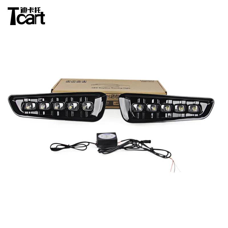 Автомобильные светодиодсветодиодный дневные ходовые огни Tcart 1 комплект