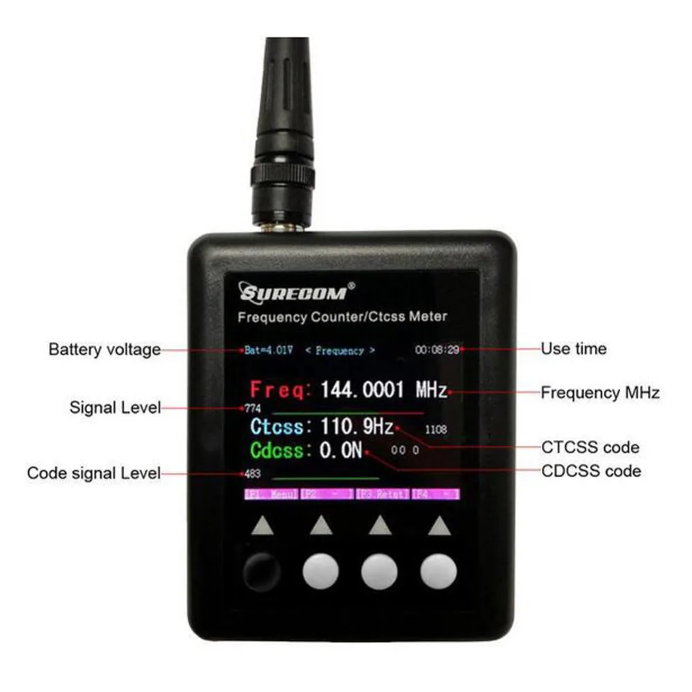 SURECOM измеритель частоты SF401Plus 27 3000 МГц счетчик радиочастоты с декодером CTCCSS/DCS|counter