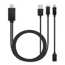 Micro USB к HDMI длинные Мультимедийный адаптер разъем зеркалирование кабель легкий простой применение HD ТВ дома для телефона Android практичный