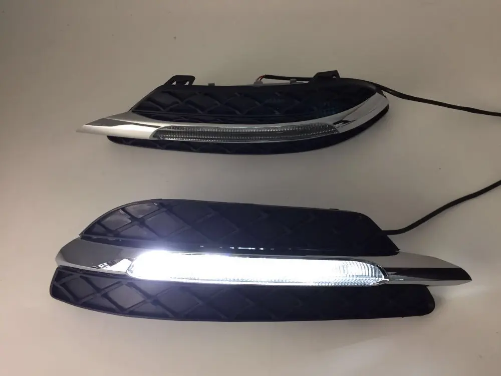 RQXR светодиодный фонарь дневного света DRL для Mercedes-Benz W204 C180 C200 C250 C260 C300 2011-13 sport