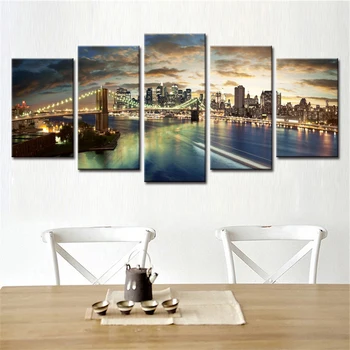 5 Pcs Abstract Decorative Wall Modular Canvas