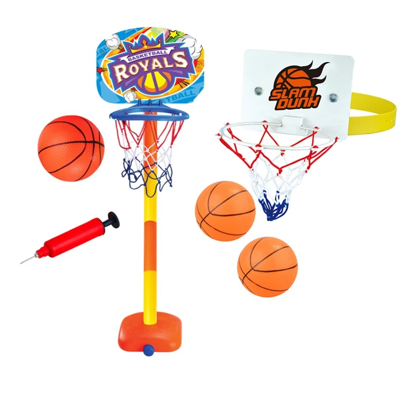 

15 Pecs Children's basketball stand Portable Basket rack Indoor plastic shooting rack adjustable Children's basketball toy