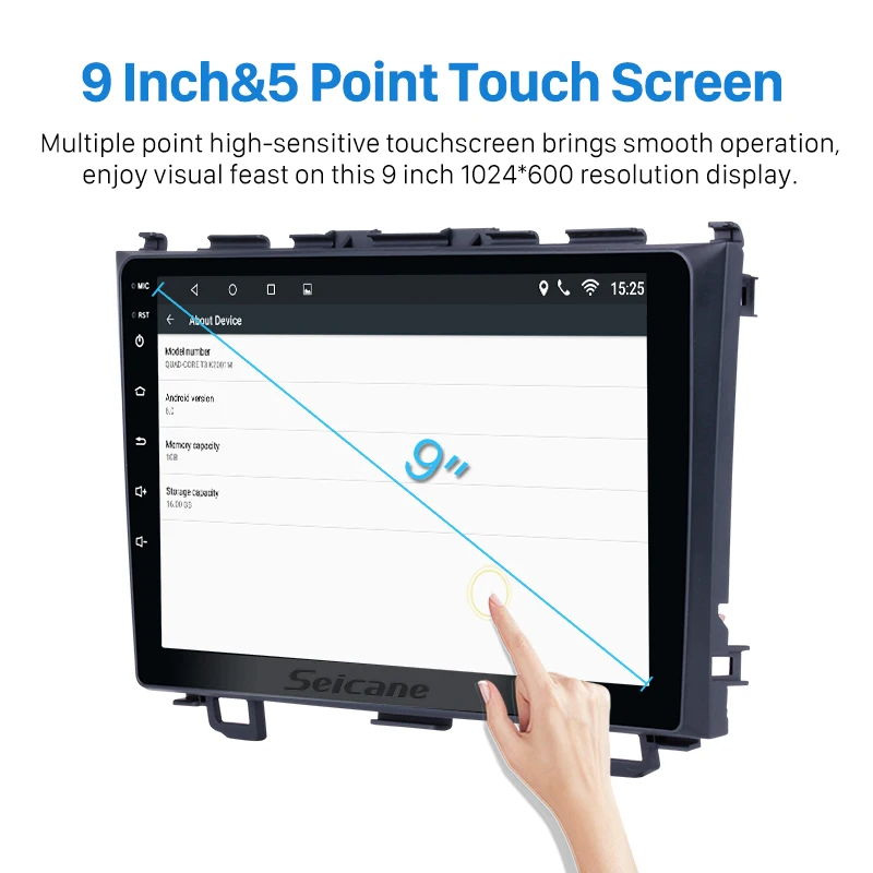 Seicane 9 inch Android 7.1/Android 8.1 car radio headunit multimedia tape recorder for 2006-2011 Honda CRV GPS Navigation Player