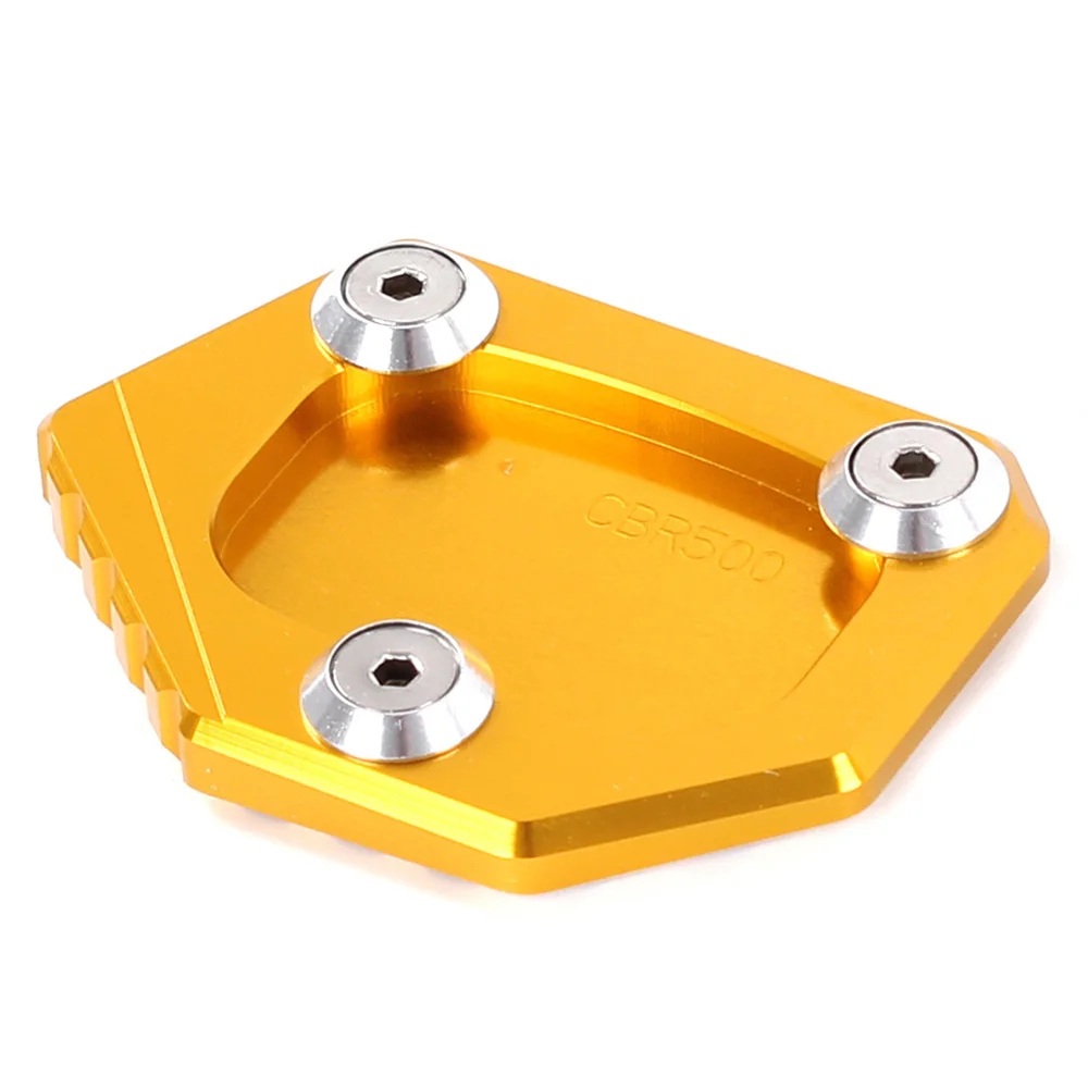 Gold Для Honda CBR500 CBR 500 CB400 CNC Заготовка Алюминий подставка для ног пластины сбоку расширение Pad увеличить удлинители - Цвет: Gold