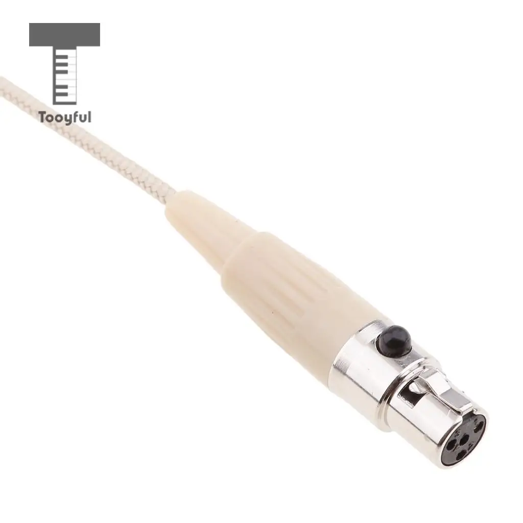 Tooyful Professional 3Pin XLR , 4Pin XLR , 3.5mm Mono Connector Double Earhook Headworn Unidirectional Megaphone Microphone