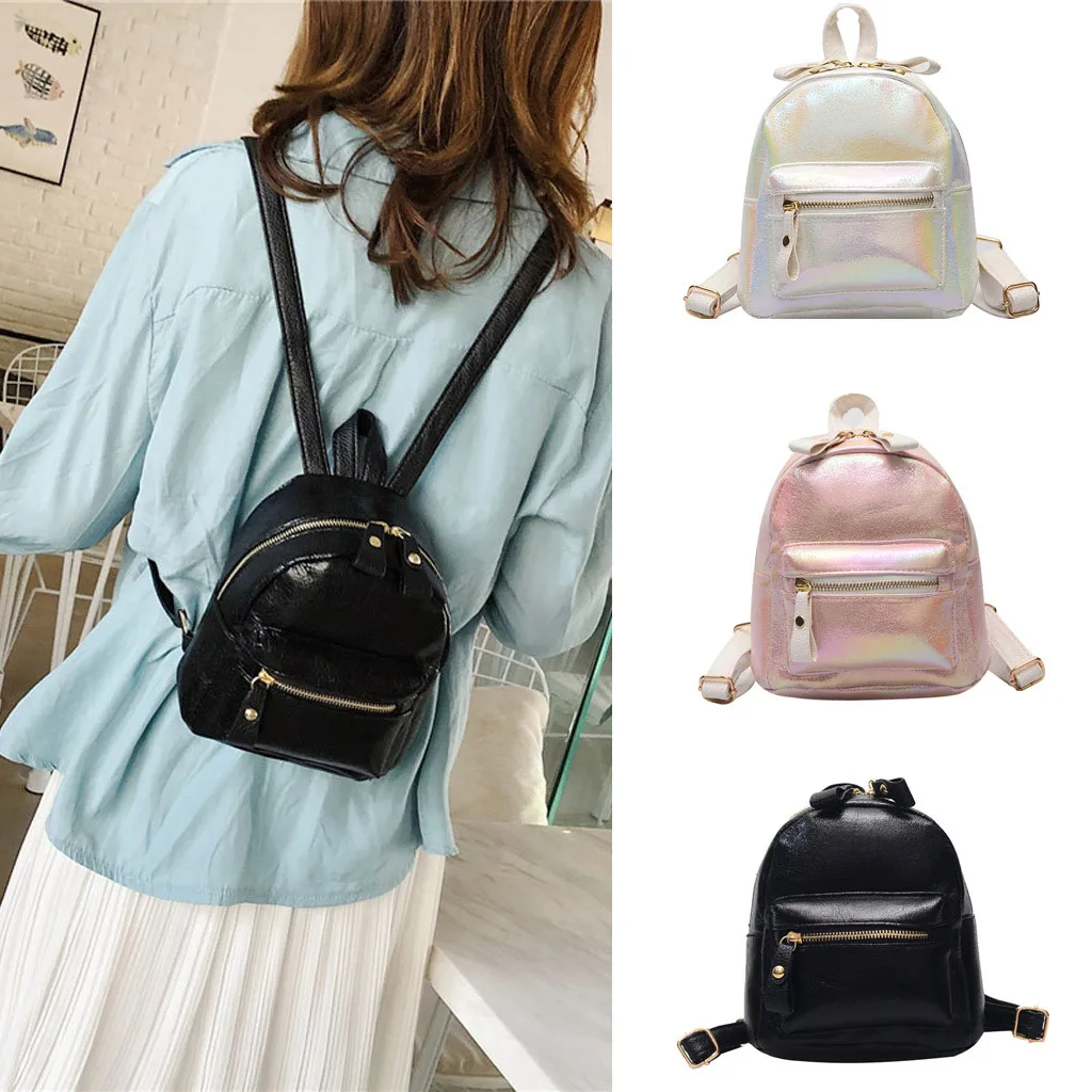 

mochila feminina mini small backpack women 2019 Fashion Lady Wild Student Bag Solid Color Backpack Travel Small Backpack #smt