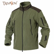 TACVASEN зимняя флисовая куртка мужская флисовая тактическая куртка ветрозащитная походная куртка с карманом армейская военная куртка с подогревом