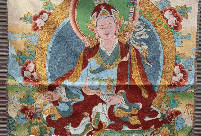 36" Tibet Tibetische Tuch Seide Vaisravana Vaisravana Tangka Thangka Wandmalerei 