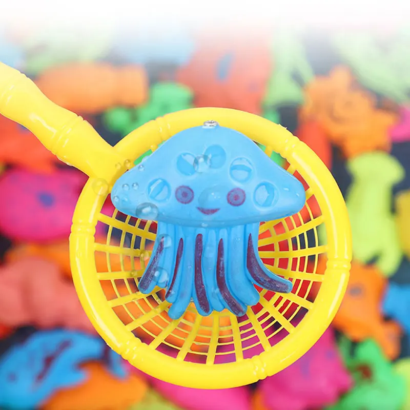 54 шт. детская игрушечная Рыбалка Магнитная BT21 водяная игрушка Детские игрушки для ванной летние игры для мальчиков и девочек обучающая
