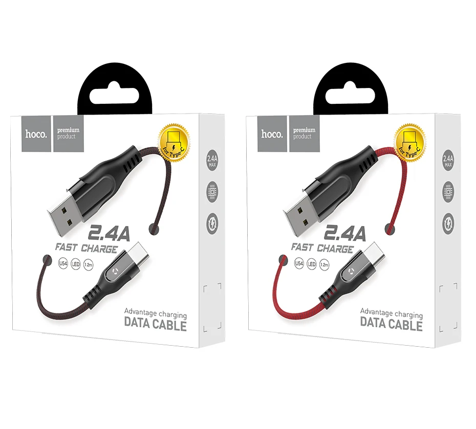 hoco-u54-advantage-charging-data-cable-for-type-c-package-ru