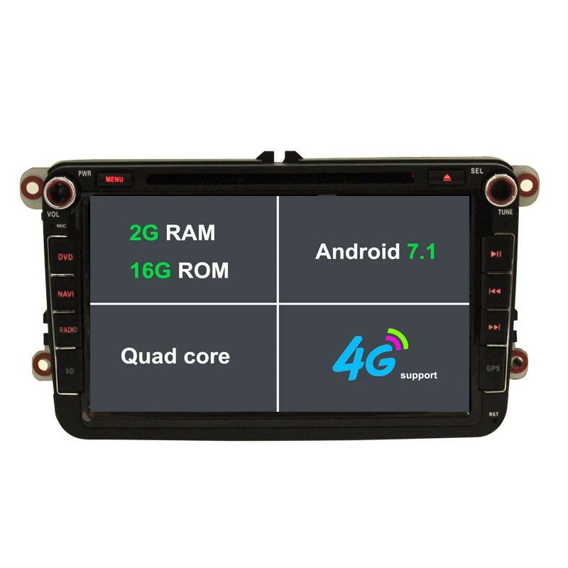 2G RAM Android 7 1 Car font b Radio b font DVD GPS Bluetooth For VW