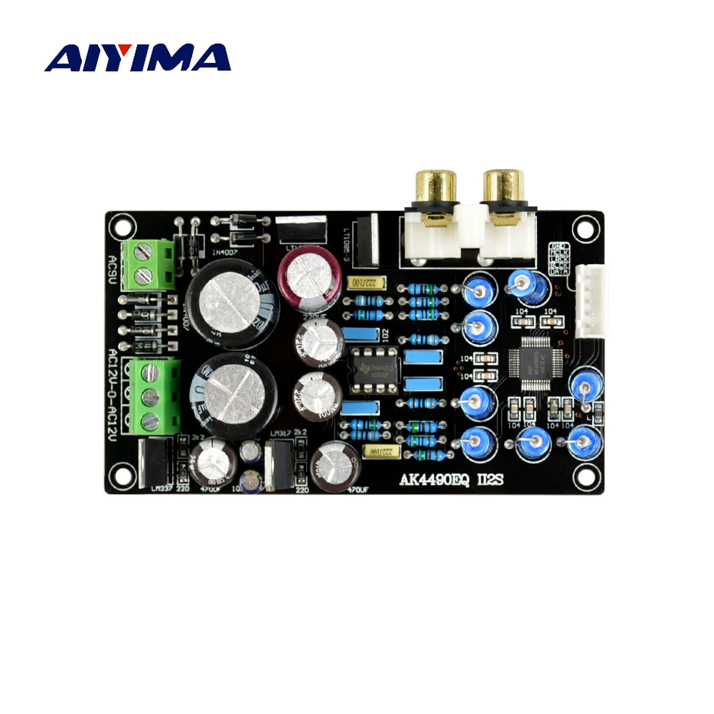 

AIYIMA Assembled AK4490EQ AK4490 II2S DAC decoder support 32BIT 768K decoder
