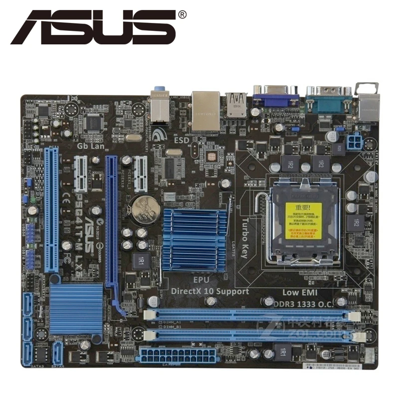 Asus P5G41T-M LX3 настольная материнская плата G41 Socket LGA 775 Q8200 Q8300 DDR3 8G u ATX UEFI биос оригинальная б/у материнская плата в продаже