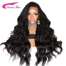 Carina Hair 360 Lace Frontal Wigs For Black Women Body Wave Natural Color Pre-Plucked Natural Hairline Peruvian Remy Human Hair