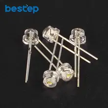 100 шт белая соломенная шляпа 5 мм супер яркий белый светильник диод DIP СВЕТОДИОДНЫЙ соломенная шляпа