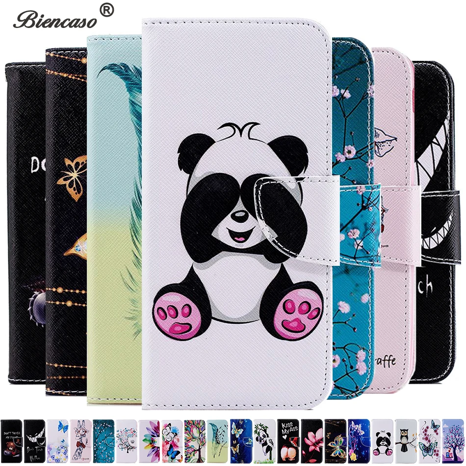 

Biencaso Butterfly Owl PU Leather Wallet Flip Case for Huawei Y5 Y6 2018 P30 P20 Pro P9 Lite Honor 7S 7A Pro Back Cover B116
