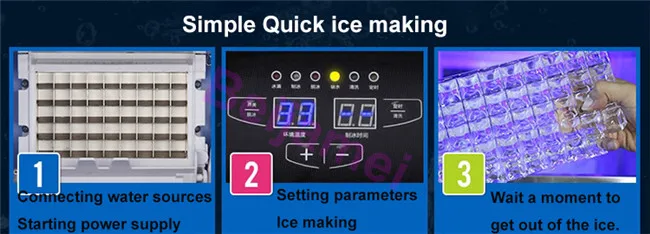 BEIJAMEI Новые быстрые машины для производства льда коммерческие электрические машина для производства льда для приготовления мороженых кубики