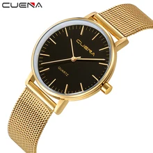 CUENA Simple Fashion Women Watch Ladies Watches Top Brand Luxury Quartz Wristwatches Stainless Steel Relogio Feminino Relojes