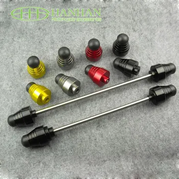

Free shipping ! Motorcycle CNC Front + Rear Wheel shaft Fairing Frame Sliders Crash Falling Protection For BJ600 BJ600GS BN600