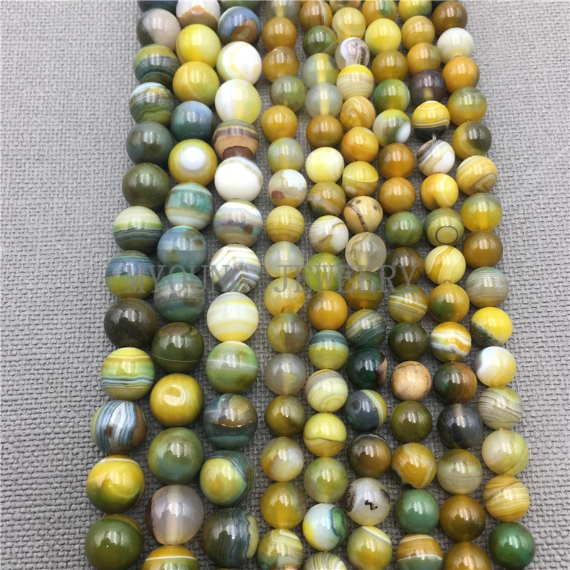 MY0072 ( smooth multicolor lace agate gemstone round beads,drill beads) (2)