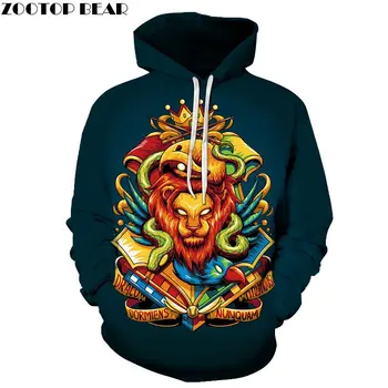 

Snake Wrapped Lion Movie 3D Print Mens Pullover Sweatshirt Pullover Hoodie Fashion Men Hoodie Streetwear Sweatshirt ZOOTOP BEAR