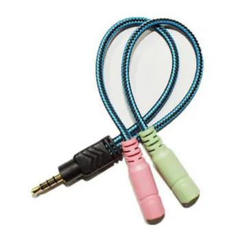 

Headset Splitter Adapter Kit Mutual Convertors 3.5mm Jack Cable Headphones Earphone Connect for PS4 Smartphone Xbox Laptop PC