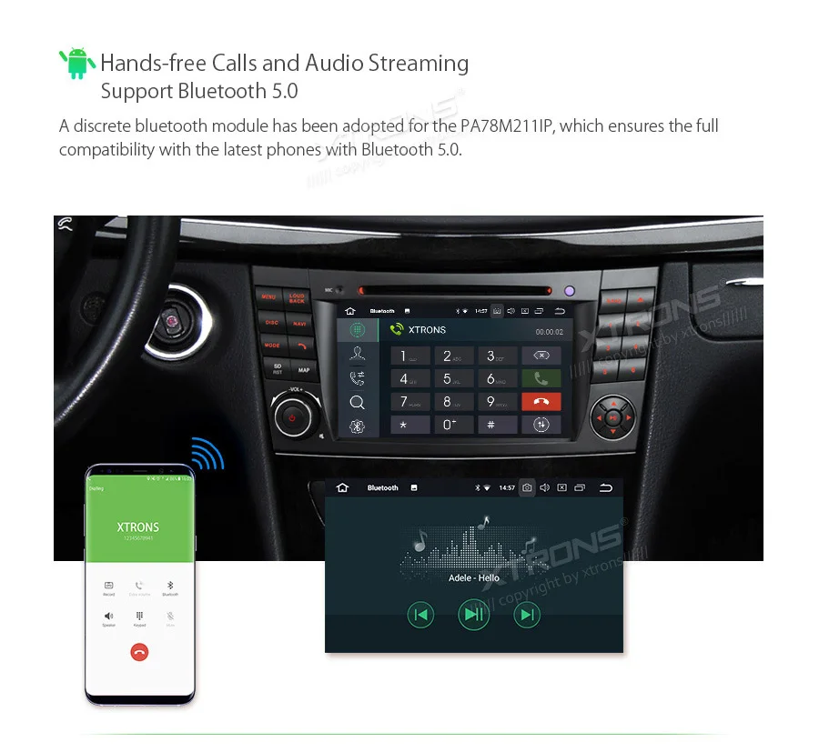Perfect 7" Android 8.1 Car Multimedia DVD Navigation GPS RCA Radio for Mercedes-Benz E-Class W211 2002-2008 & CLS-Class W219 2005-2006 12