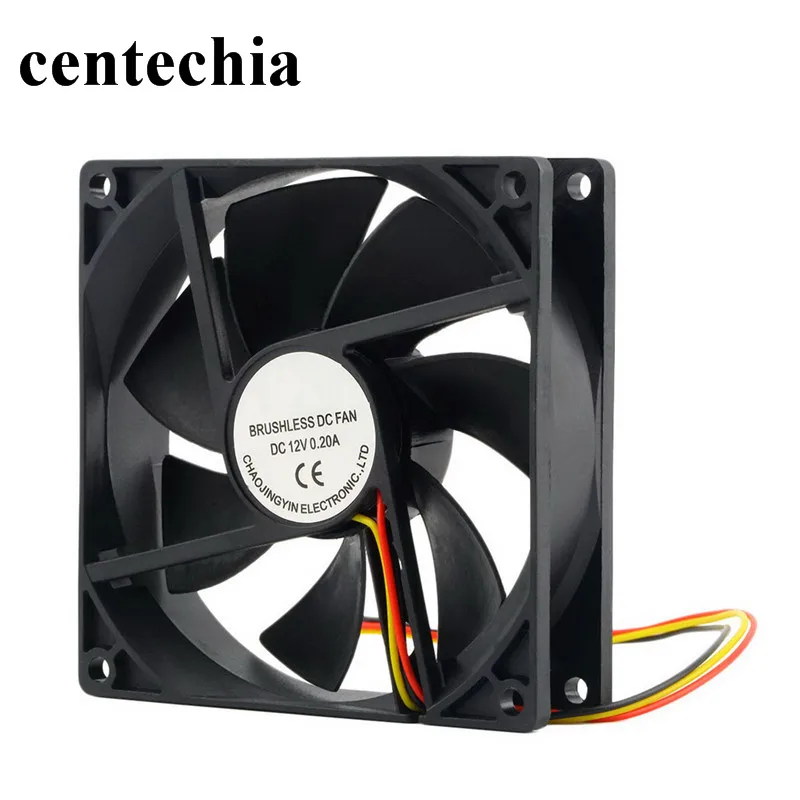 Centechia 12 V 3 Pin 90*90*25mm Cooling Fan for Computer Case CPU Cooler Radiator High Quality