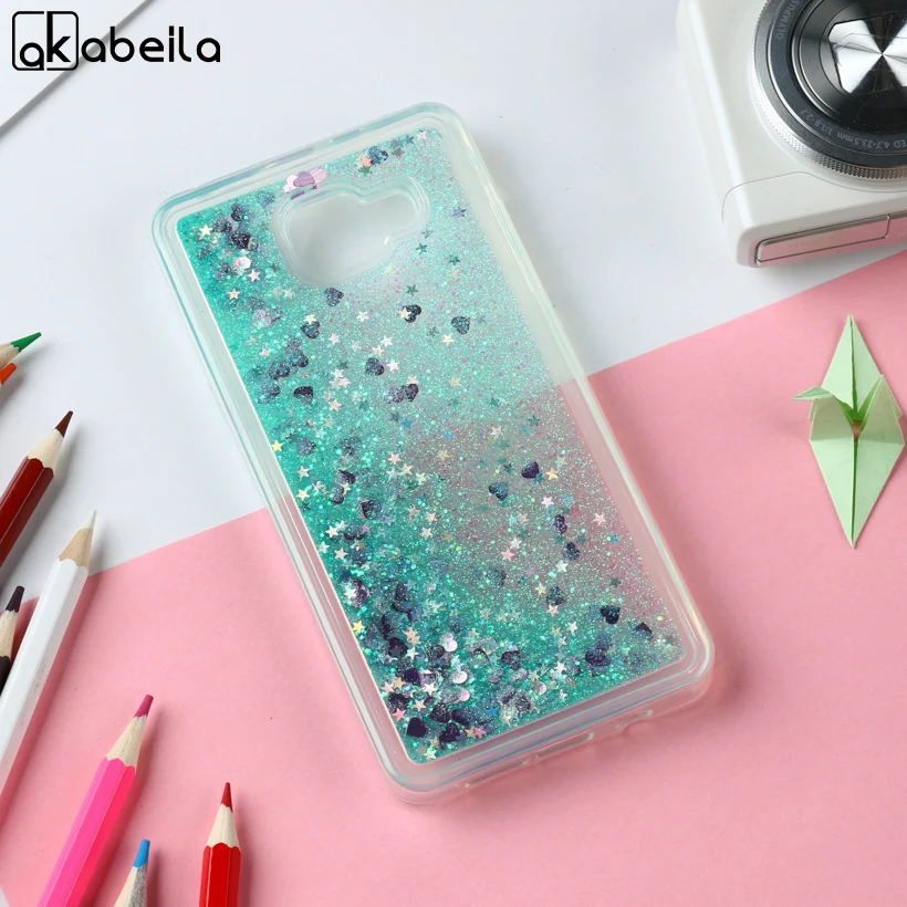 

Soaptree Mobile Phone Cover Case For Samsung Galaxy A3 2016 A310F A310F/DS A310M A310M/DS A310Y Case Glitter Liquid Soft TPU Bag