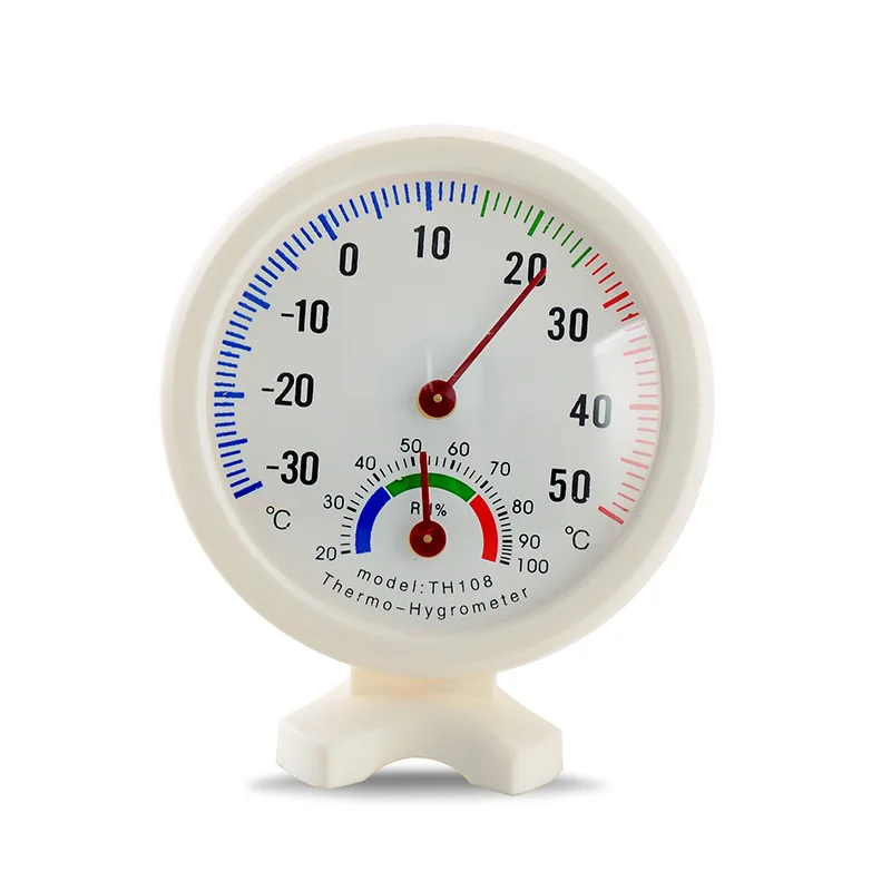 

Mini LCD Digital Bell-shaped Scale Thermometer Hygrometer for Home Office Wall Mount Indoor Temperature Measure Tool