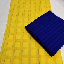 New style 100%cotton dubai fabric yellow swiss voile lace in switzrweland hot sale dry lace for wedding 5yards/lot