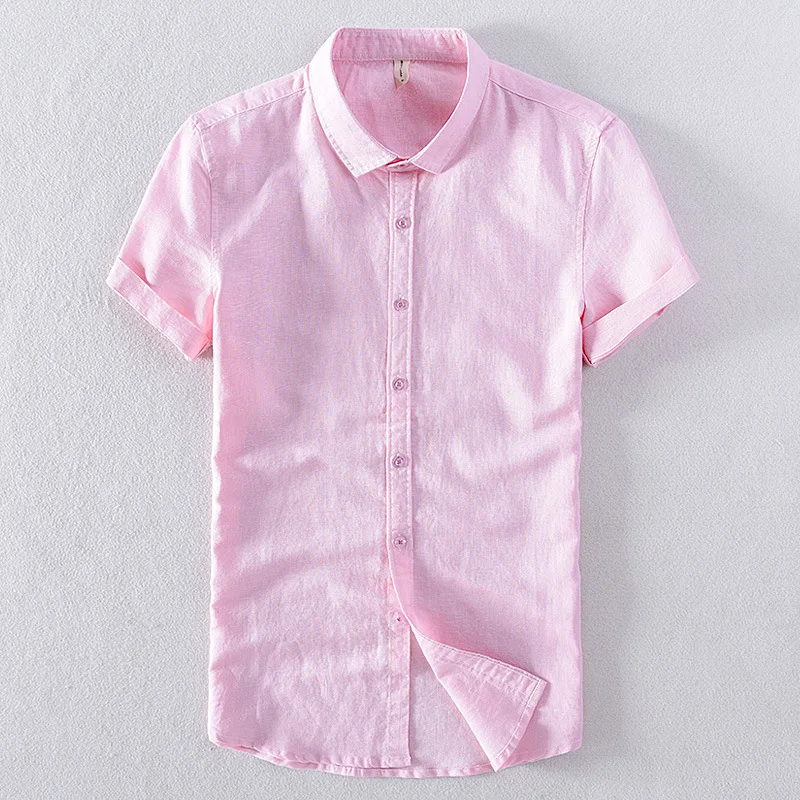 

2020 men's new summer short-sleeved shirt classic casual cotton shirt