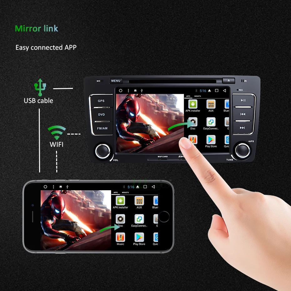 Excellent DSP IPS 64G Android 9.0 2 DIN DVD PLAYER For SKODA Octavia 2009 2010 2011 2012 2013 GPS Radio Receiver Navigation Stereo Screen 25 Excellent DSP IPS 64G Android 9.0 2 DIN DVD PLAYER For SKODA Octavia 2009 2010 2011 2012 2013 GPS Radio Receiver Navigation Stereo Screen 25