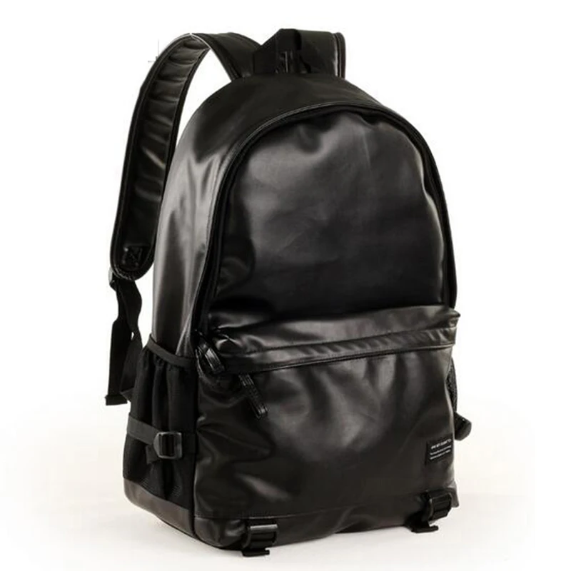 

Casual men Backpack Brand High Quality Men pu leather Backpacks for Laptop Notebook Bag Fashion Schoolbag men Travel Bag