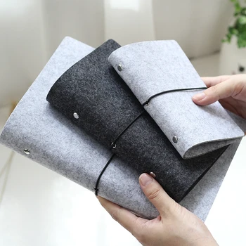 

Felt Shell Fabric Note Book Loose Leaf Inner Core A6 A7 Notebook Diary A5 Plan Binder School Supplies Ring Binder Stationery