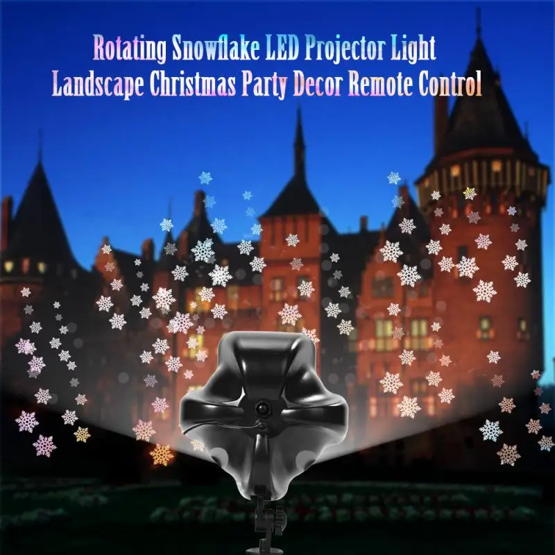 

LED Projector Night Light Sky Star Snowflake Projector Light Landscape Projection Lamp Christmas Party Decor With Remote Control