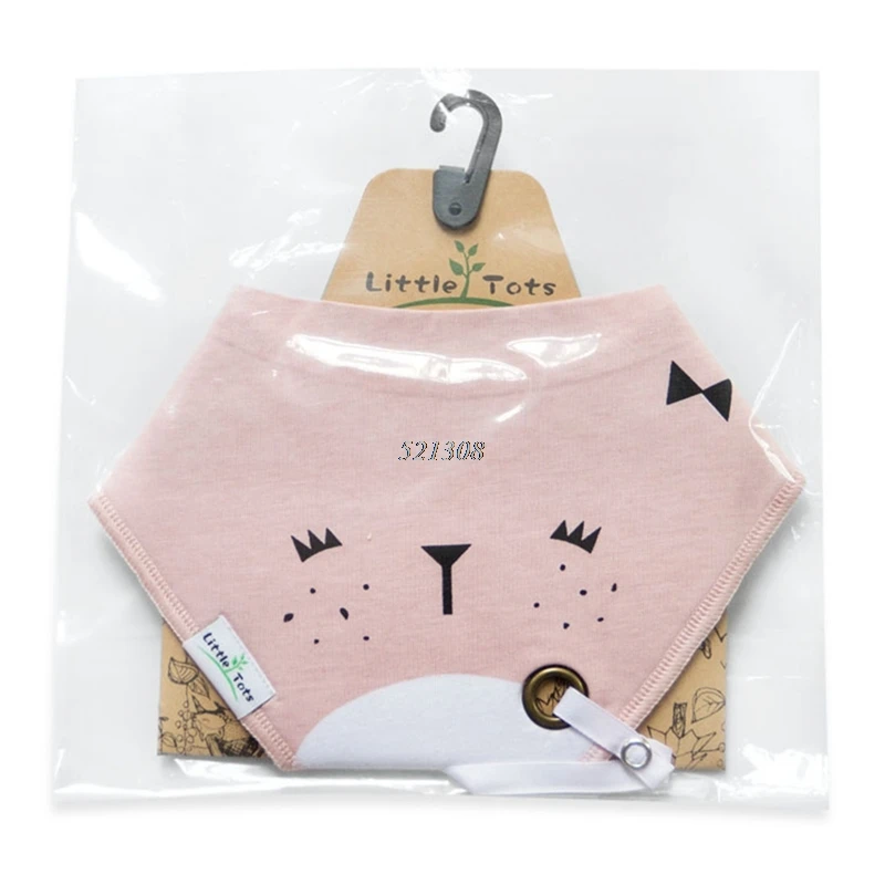 

2017 Pacifier Cartoon Triangle Cotton Towel Baby Bib Slobber Double Kids Accessories MAR6_30