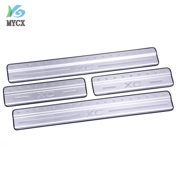 

Door sill/scuff plate,304 stainless steel door sill, exterior, total 4pcs brand product, 2009-2015 FOR VOLVO XC60 Car styling