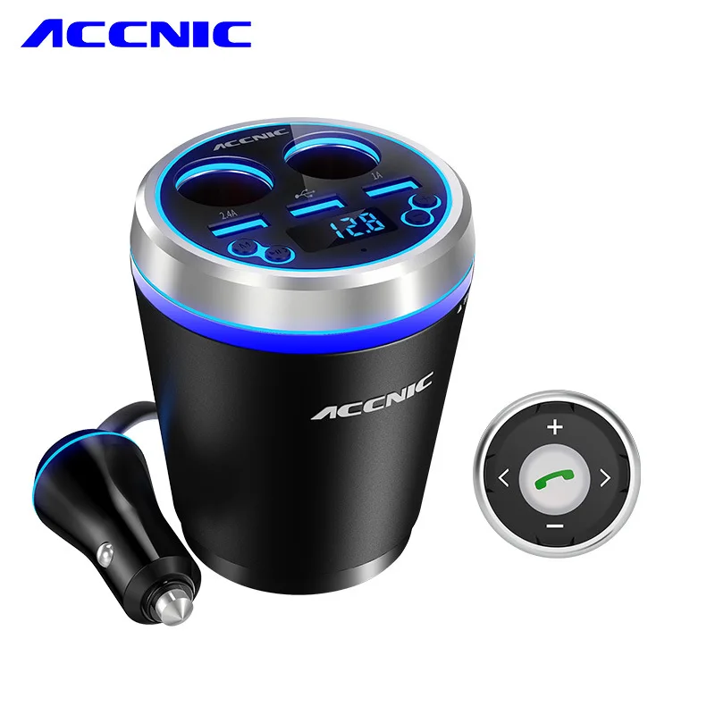 

[Update] Accnic C1 Car Music MP3 Player Handsfree Bluetooth FM Transmitter USB Car Charger Adaptor With Voltage Current Display