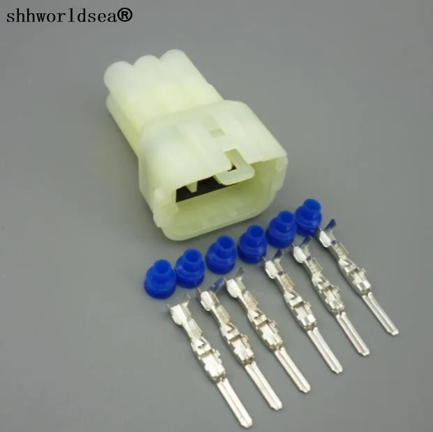 

shhworldsea 10Sets 6 Pin male Auto sensor plug,Car waterproof electrical Wire connector automotive Socket with terminal for CAR