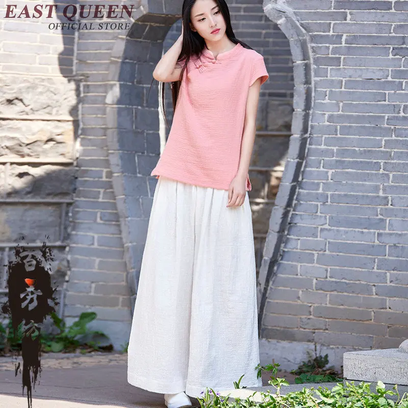 Китайский стиль off white Штаны Мешковатые штаны женские вертикальные полоски случайные свободные негабаритных свободные штаны AA2845 YQ