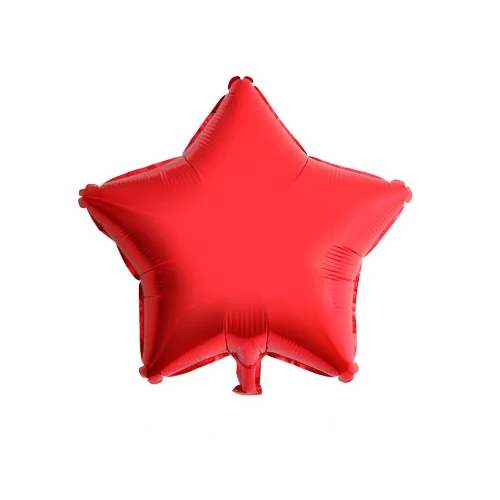 18 дюймов звезда Фольга шарики для маленьких День рождения украшения Декор свадебного номера Детский праздник в честь рождения ребенка, Рождество для праздника вечерние поставки - Цвет: Красный