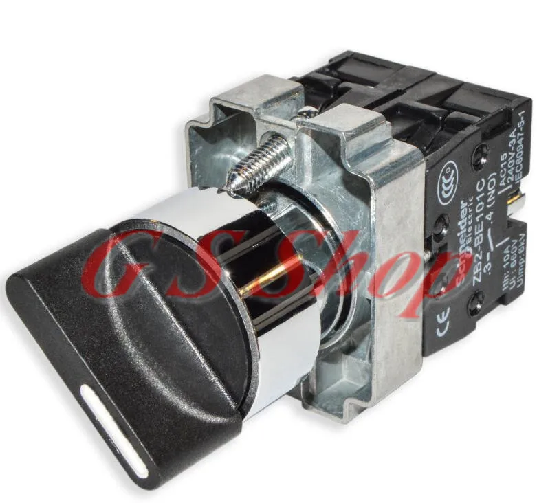 10pcs/Lot XB2 BD21 BD25 XB2 BD21 BD25 2 Position 1 NO Maintained Select ...